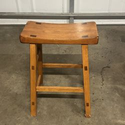 Solid Wood Stool 🪵 ✨