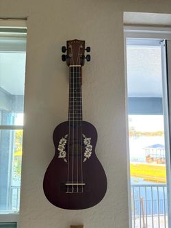 Makala Ukulele with Floral Design