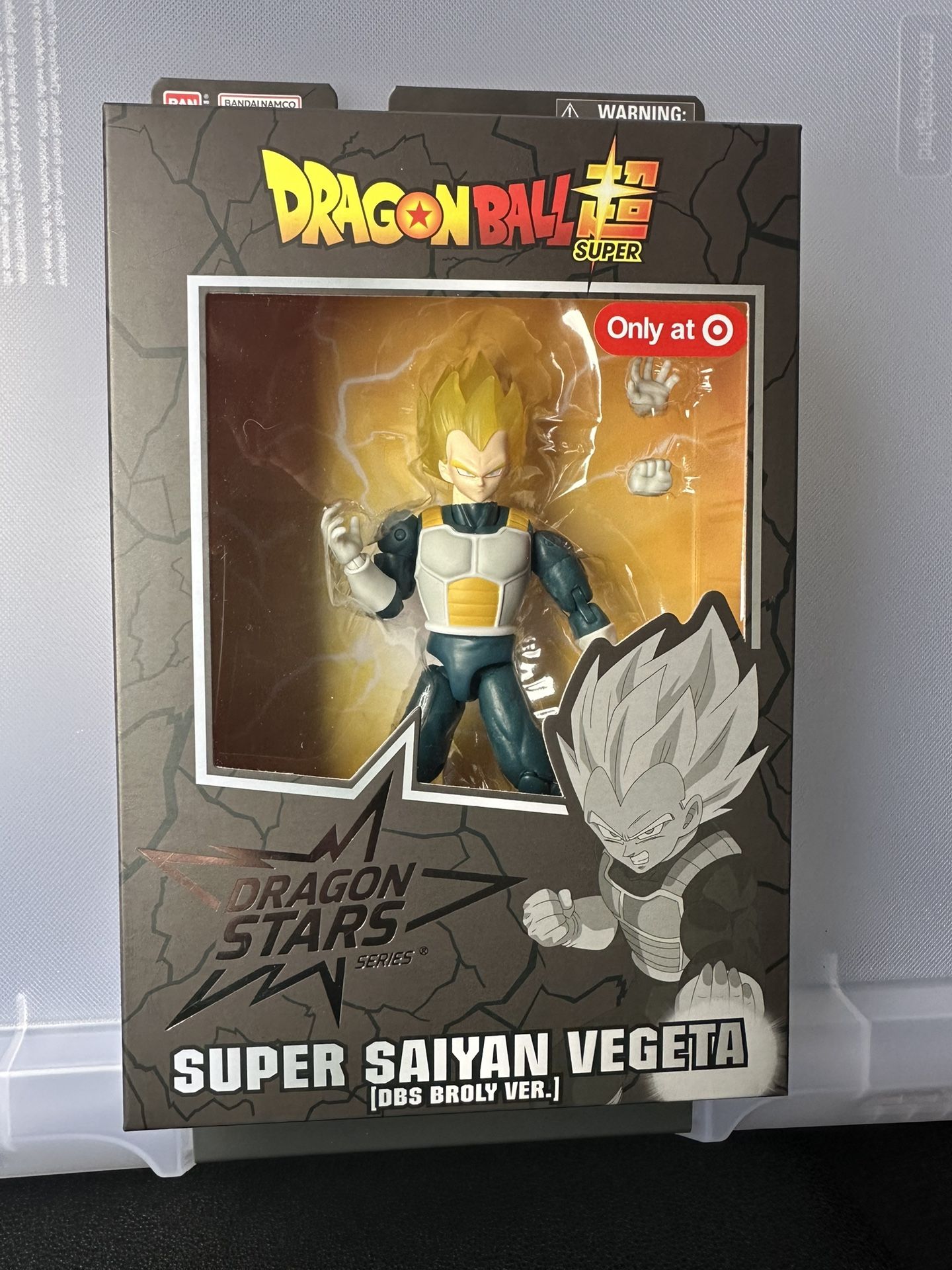 Dragon Ball Super Dragon Stars Super Saiyan Vegeta DBS Broly Version Figure (Target Exclusive)