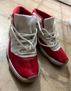 Air Jordan 11 Cherry Red High-Top Sneakers