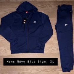 Blue Men Size X-Large Nike Sweatsuit 