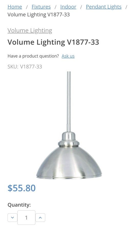 Bar Pendant Hanging Light