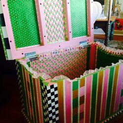 Beautiful vintage hand painted trunk