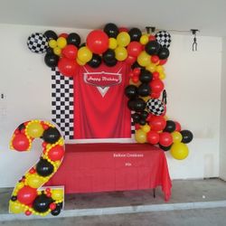 Cars Theme Balloon decorations