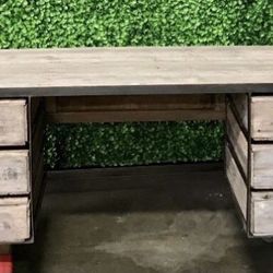 RESTORATION HARDWARE STYLE Industrial Vintage Wood Crates and Reclaimed Barn Wood | Custom Crate Furniture Desk