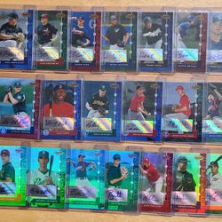 20 Different Bowmans Best Baseball Autographed Refractor Rookie Cards
