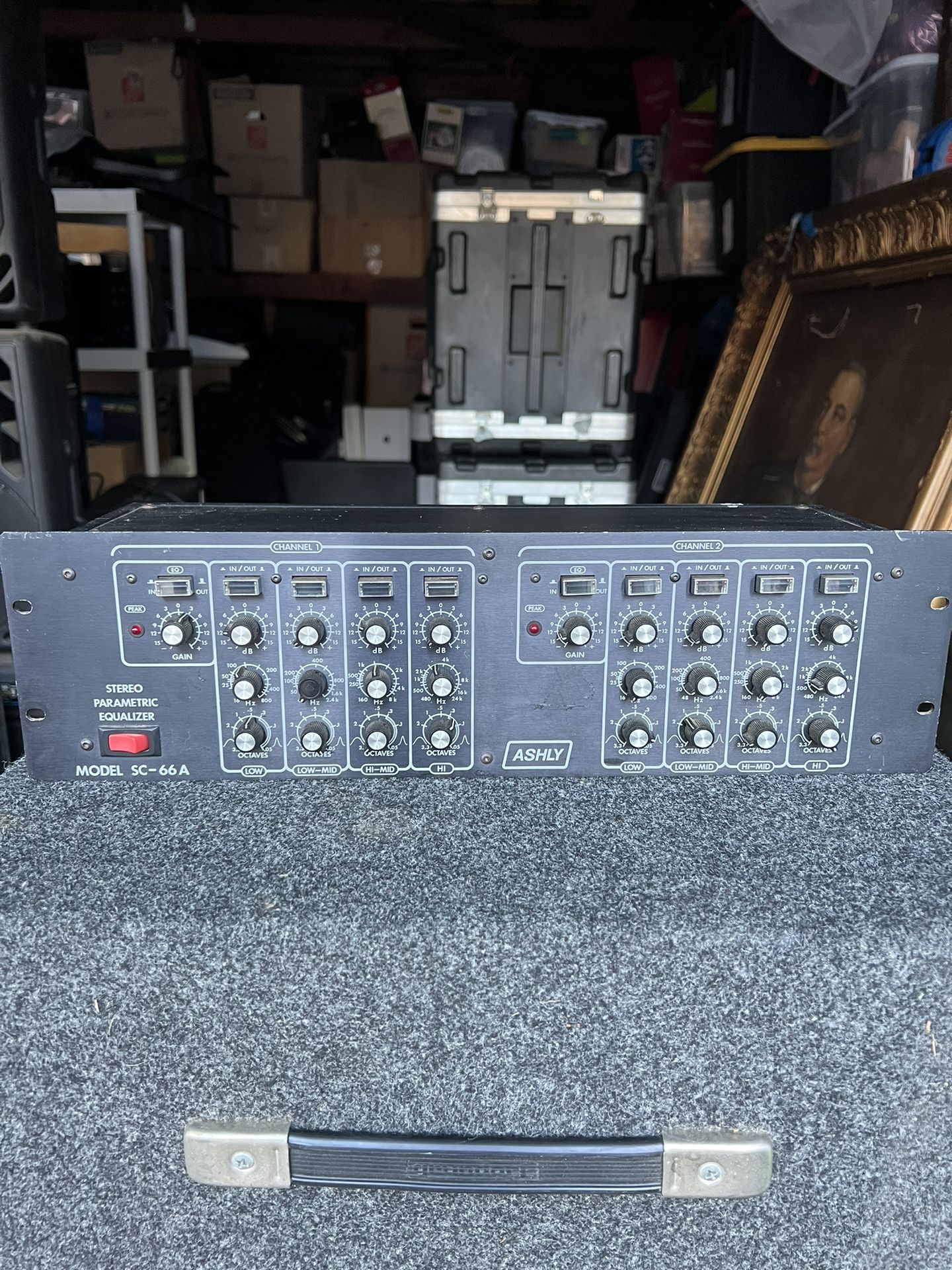 Ashly SC-66A SC-66 A Stereo 4-Band Parametric EQ Equalizer - Vintage No Tested