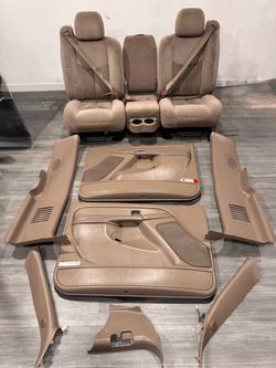 Silverado Tan Interior Set Seats Door Panels Trim