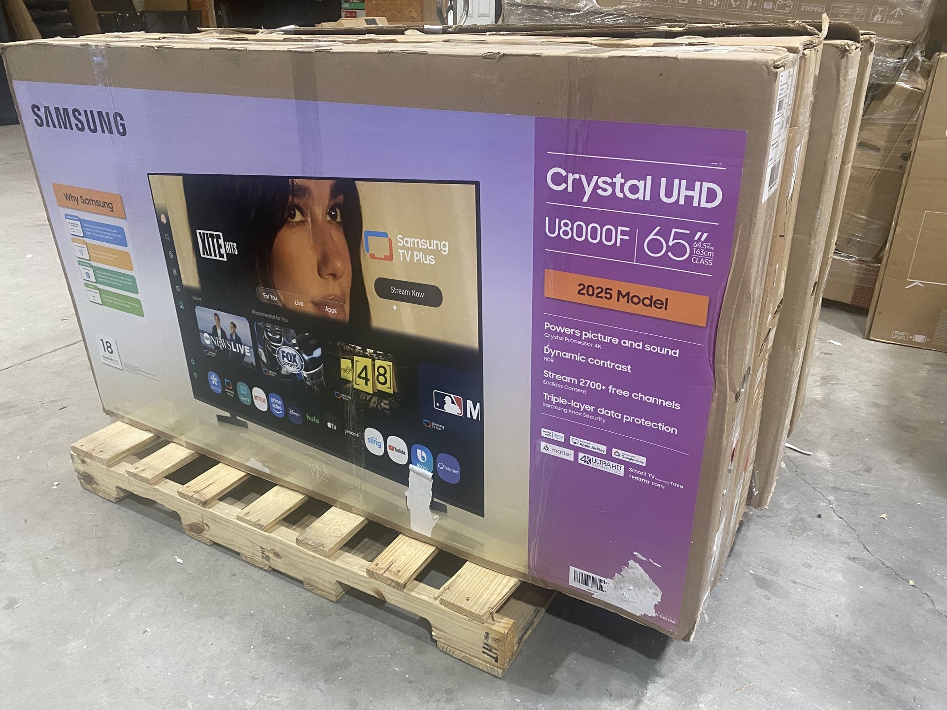 New 65  Samsung 4K Smart U8000 ..$250.00!!