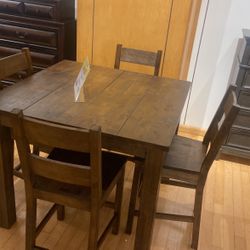 SOLID COUNTERHEIGHT TABLE AND CHAIRS! WOW WHAT A DEAL! BRAND NEW! 