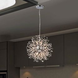 Clear Bead Firework Chandelier