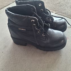 Black Harley Davidson Boot Shoes