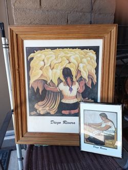 Diego Rivera Paitings  . 2 PCs 