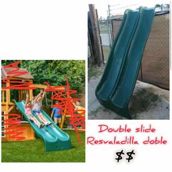 Slides and playhouse $$