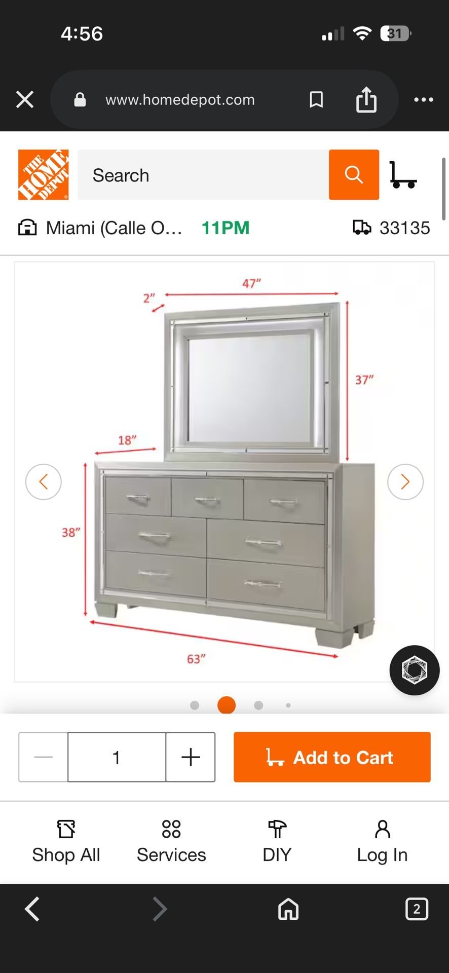 Mirror Plus Dresser Cheap Price