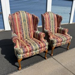 Wingback Armchairs by Sherril