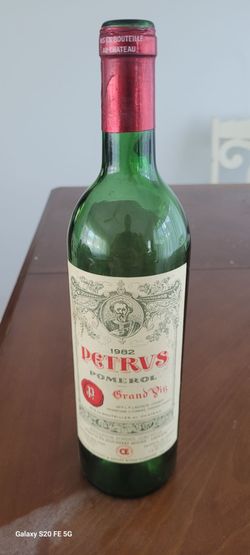 Chateau petrus 1982 empty bottle