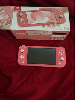 Nintendo Switch Lite (Coral Pink) - Great Condition w/ Original Box