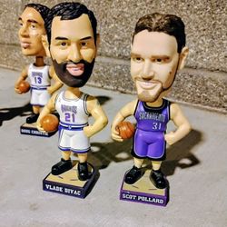 2001 Sacramento Kings Vintage Bobblehead Set of (8)
