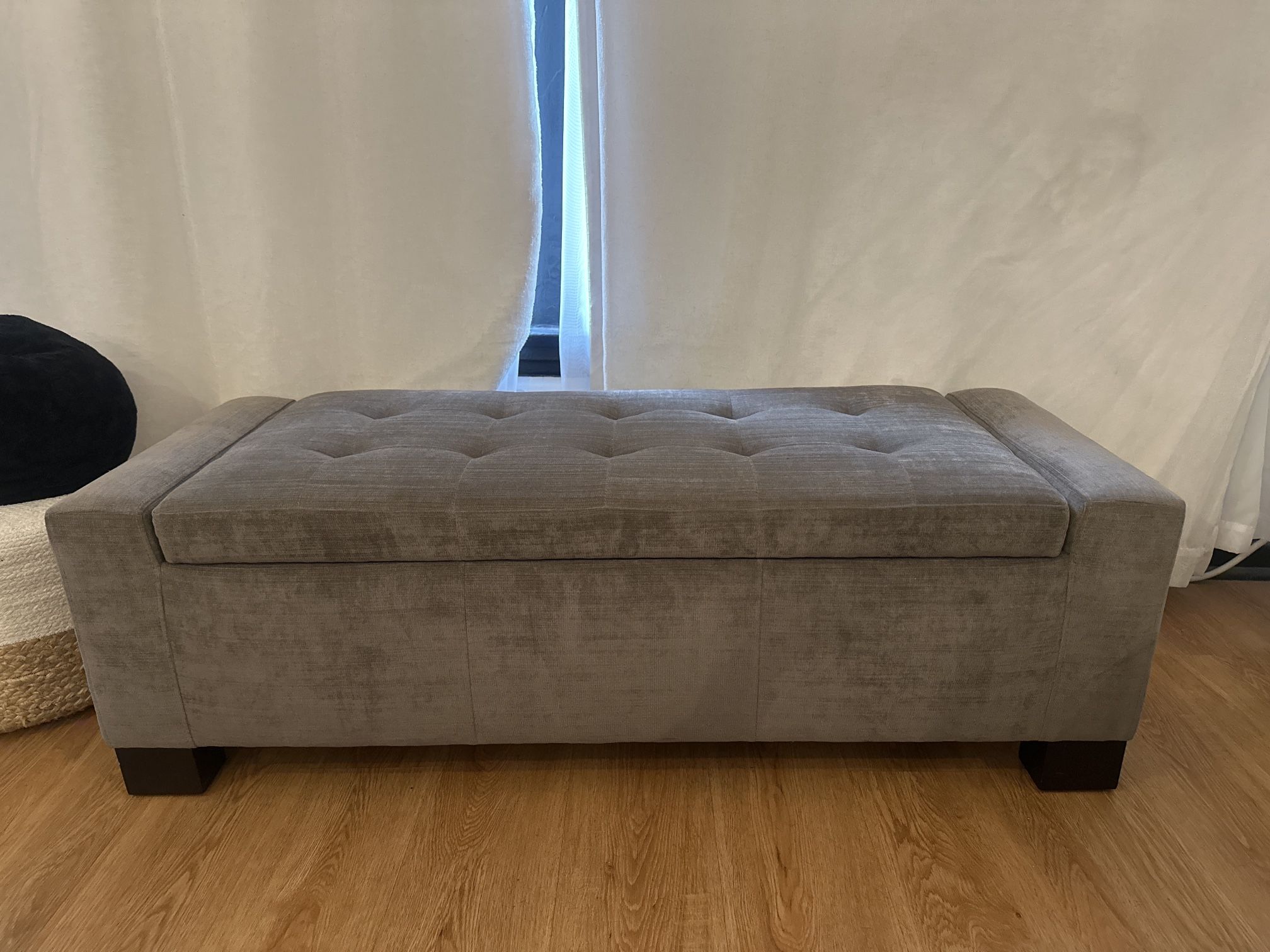 Grey Storage Bench