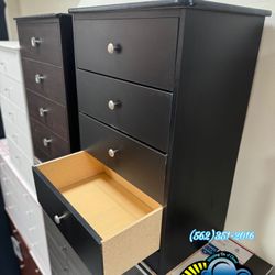 Four Drawer Black Compressed Chest New 