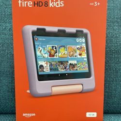 🔥Amazon - Fire HD 8 Kids Ages 3-7 (2022) 8" HD Tablet Wi-Fi 32 GB - Purple NEW🔥