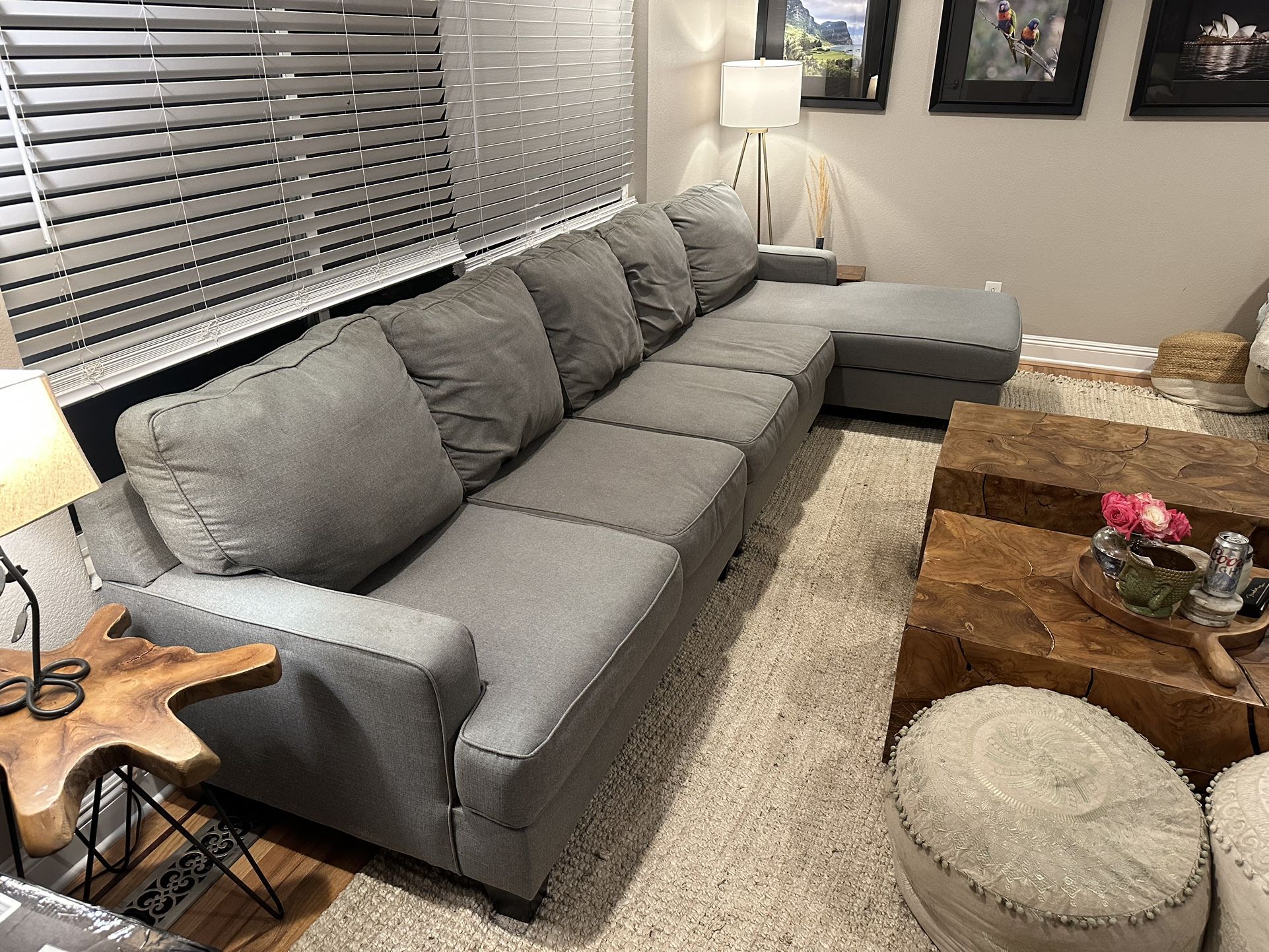 Couch - Sectional - 12’ long with chaise lounge