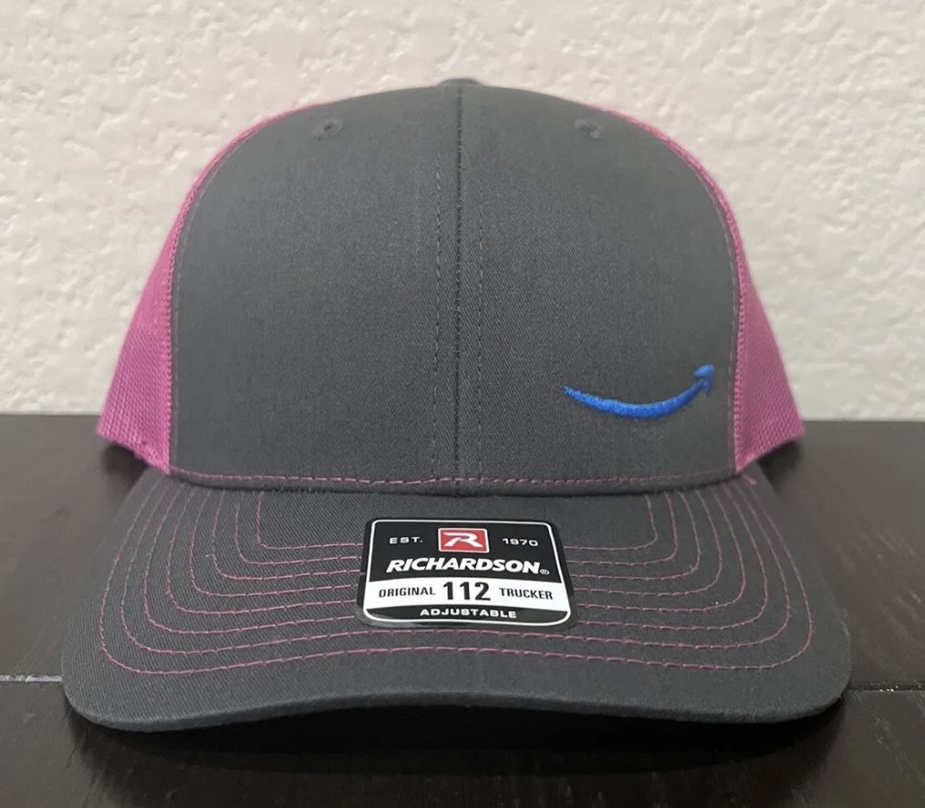 NEW Amazon Prime Embroidered Hat - Pink