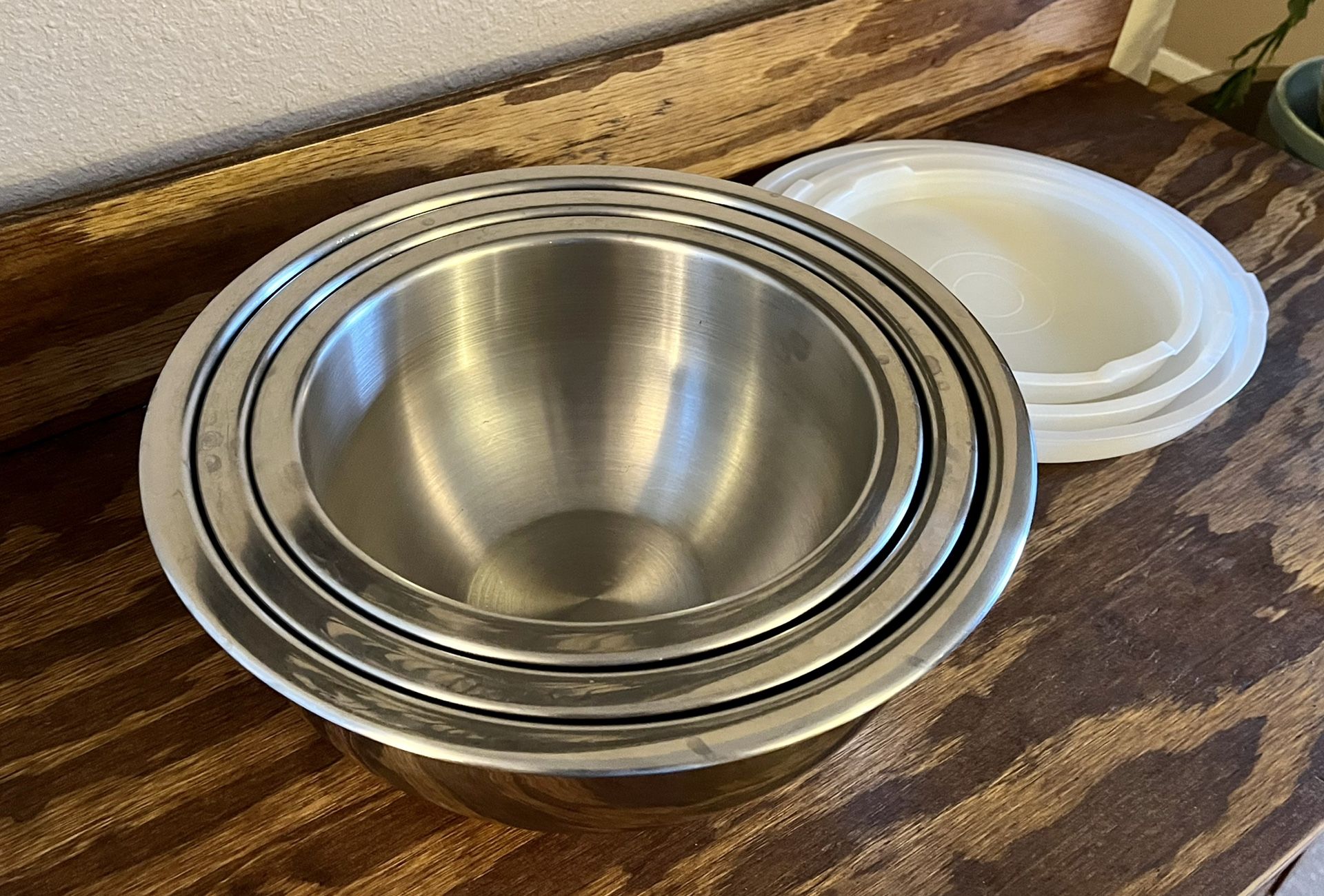Wolfgang Puck’s Café Collection Large Stainless Steel Mixing Bowls