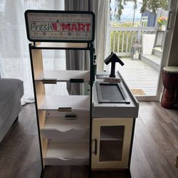 Montessori Wooden Marketplace  play set  