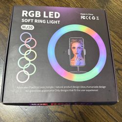 100% New RGB LED Soft Ring Light MJ30