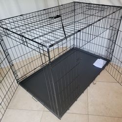 Brand New 48" Xxl'XXL Dog Crate  Up To 125 Lbs 2 Doors With Tray $100  Folding Dog Cage Animal Kennel Jaula De Mascota 