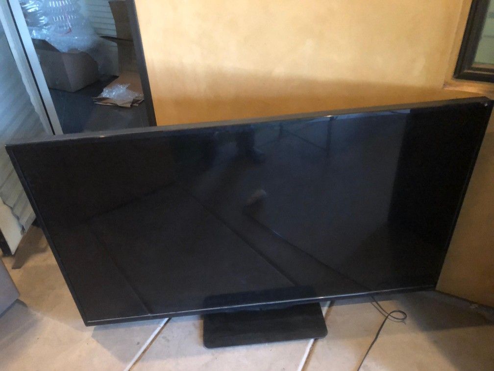 65" Used Working TV and Frame Queen Bed Both for $49