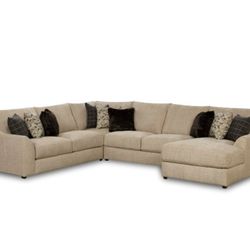 Brand New! 4pc Huge Stationary Sectional 😍/ Take it home with only $39down/Hablamos Español Y Ofrecemos Financiamiento 🙋🏻‍♂️ 