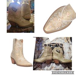 Dingo Womens Primrose Floral Boots 