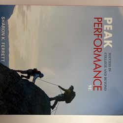 Peak Performance Success In College And Beyond 9E
