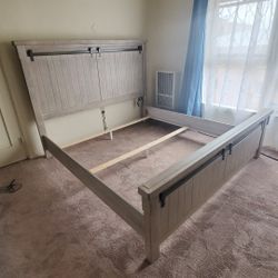 King Bed Frame - Solid Wood