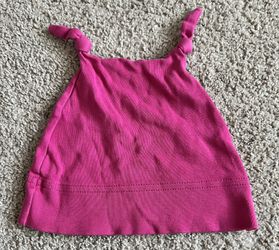 HANNA ANDERSSON pink baby double knot beanie, size S