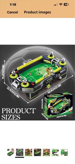 Foosball Table Game, Table Top Game, Football Machine with Motor & Lights, Building Set for Ages 16+, Includes Soccer Board Action & Pinball Machine F