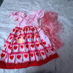 Disney descendente movie costume size 7-8 comes with pink wig