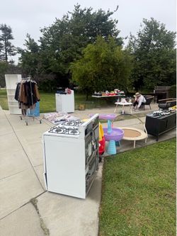 Yard sale -furniture clothes shoes etc
