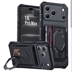  BUSCBEAR Visit the Store 4.4 4.4 out of 5 stars (123) for iPhone 18 Pro Max Wallet Case With 4-5 Card Holder, 360° Stand RFI