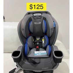 Graco EXTEND2FIT, SLIMFIT car seat, double facing, recliner, convertible all ages, baby-kid