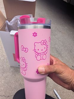 Rare limited edition "light Pink" hello kitty Stanley cup official brand mug
