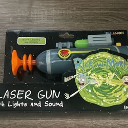 Official Rick And Morty Laser Gun w/ Lights And Sound Cosplay RARE - New/Sealed