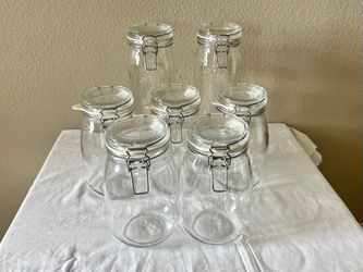 KORKEN Jar with lid, clear glass, Height: 4 Diameter: 4 3/8 - IKEA