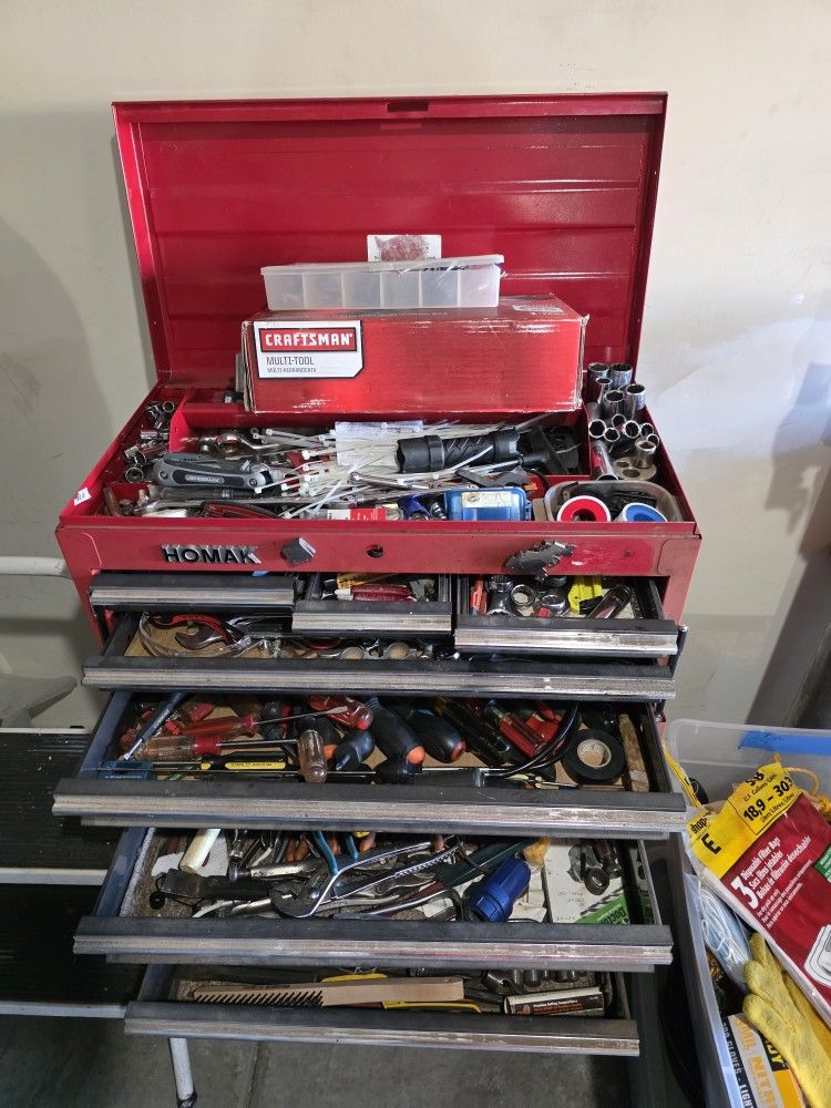 Complete Tool Chest With All Assorted Tools