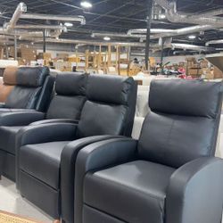 ❤️‍🔥 Modern PU Leather Sofa Recliner with Padded Seat and Backrest $70