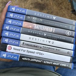 PS4 GAMES.    $$$10.00 Each!!!!!!