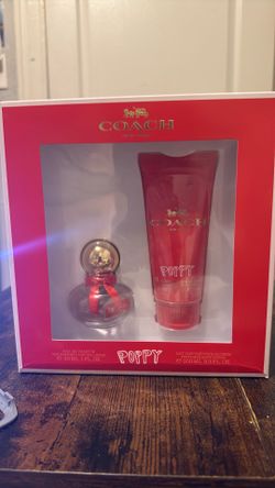 Coach New York poppy brand new authentic 2 pc gift set sealed box